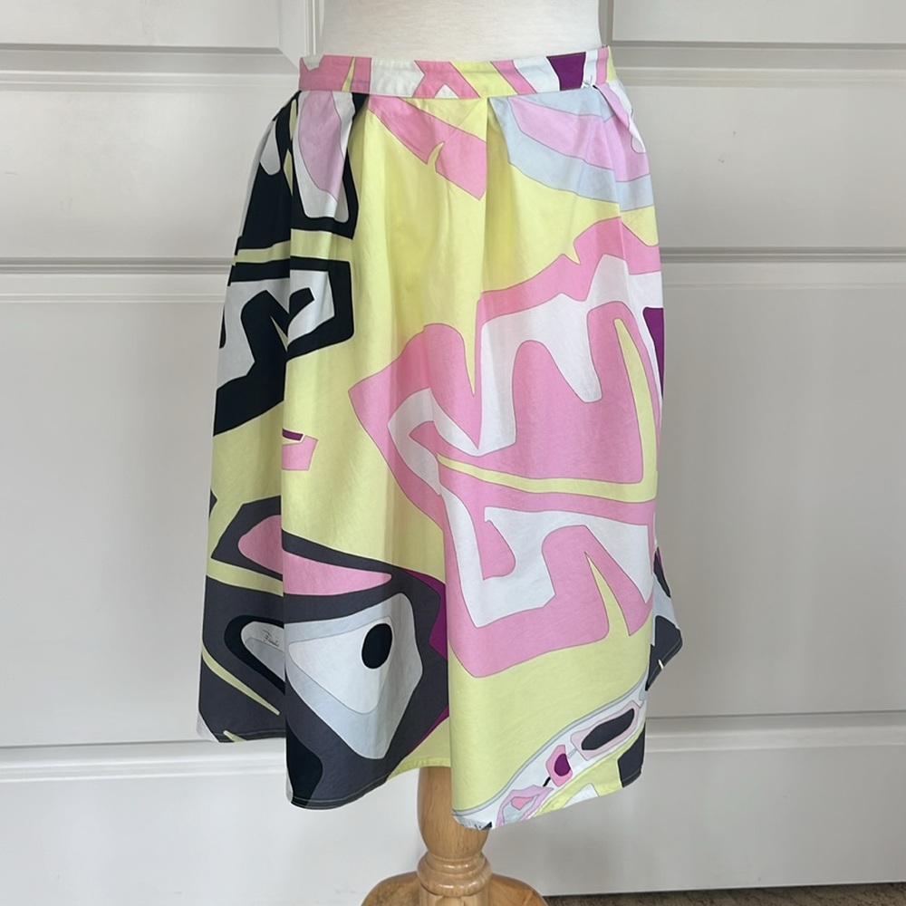 Emilio Pucci Multicolor Abstract Skirt